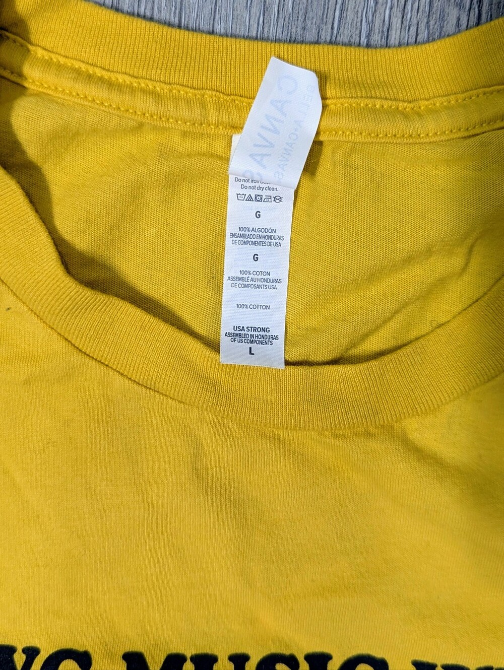 David "DAWG" Grisman Music Yellow Graphic T‑Shirt - Picture 2 of 3